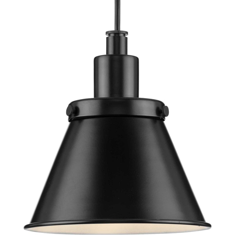 Hinton Metal Shade Mini Pendant in Matte Black