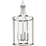 Gilliam 4-Light Foyer Pendant in Brushed Nickel