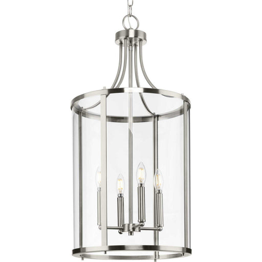 Gilliam 4-Light Foyer Pendant in Brushed Nickel
