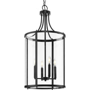 Gilliam 4-Light Foyer Pendant in Matte Black
