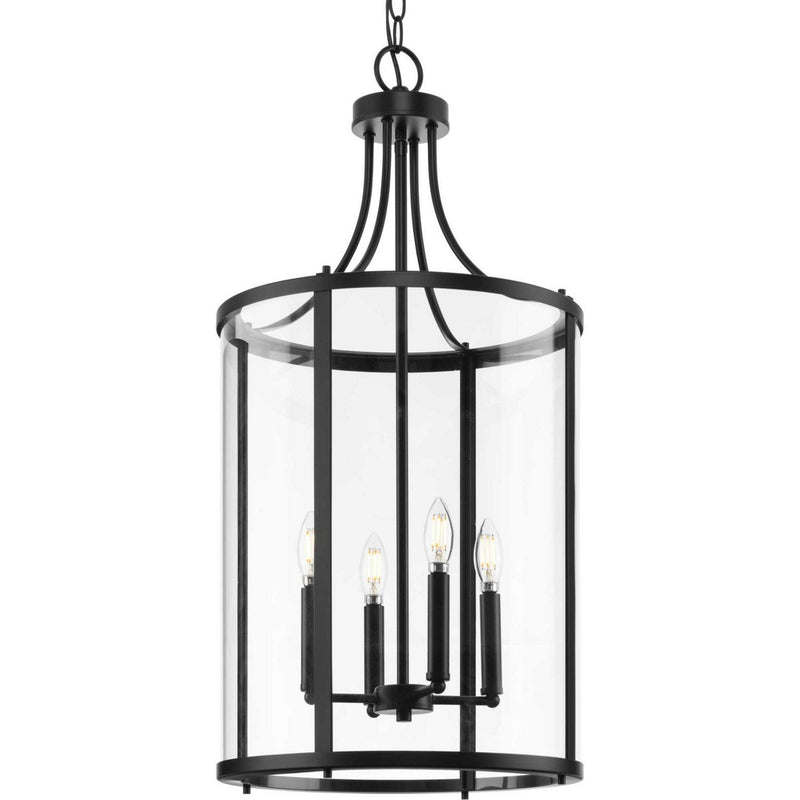 Gilliam 4-Light Foyer Pendant in Matte Black