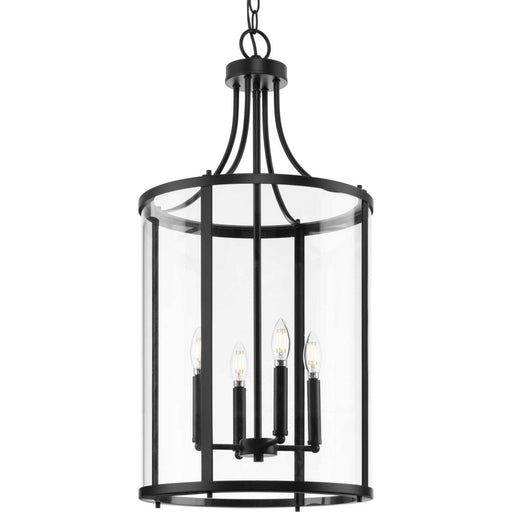 Gilliam 4-Light Foyer Pendant in Matte Black