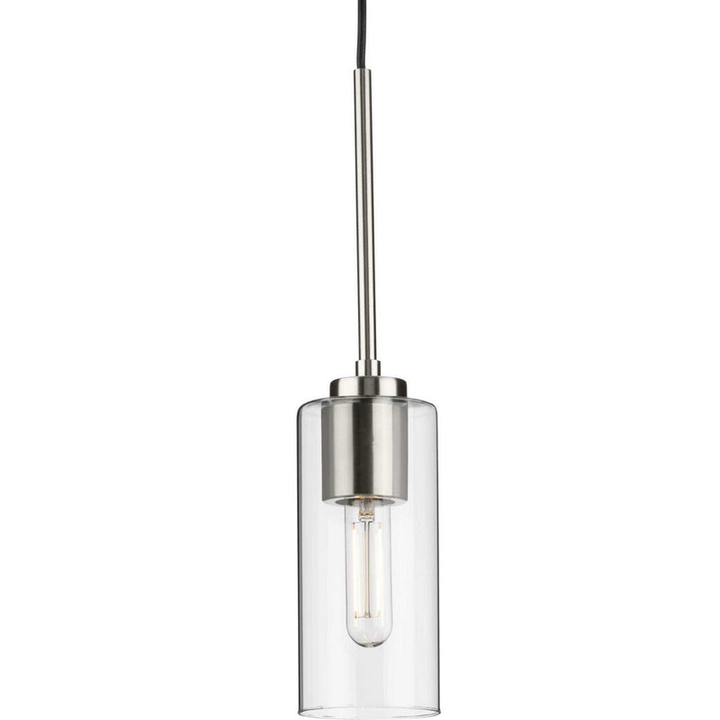 Cofield Clear Glass Mini Pendant in Brushed Nickel