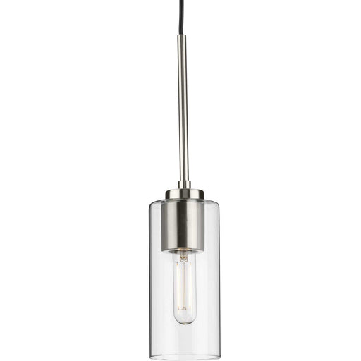 Cofield Clear Glass Mini Pendant in Brushed Nickel