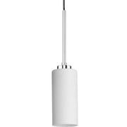Cofield Etched White Glass Mini Pendant in Polished Chrome