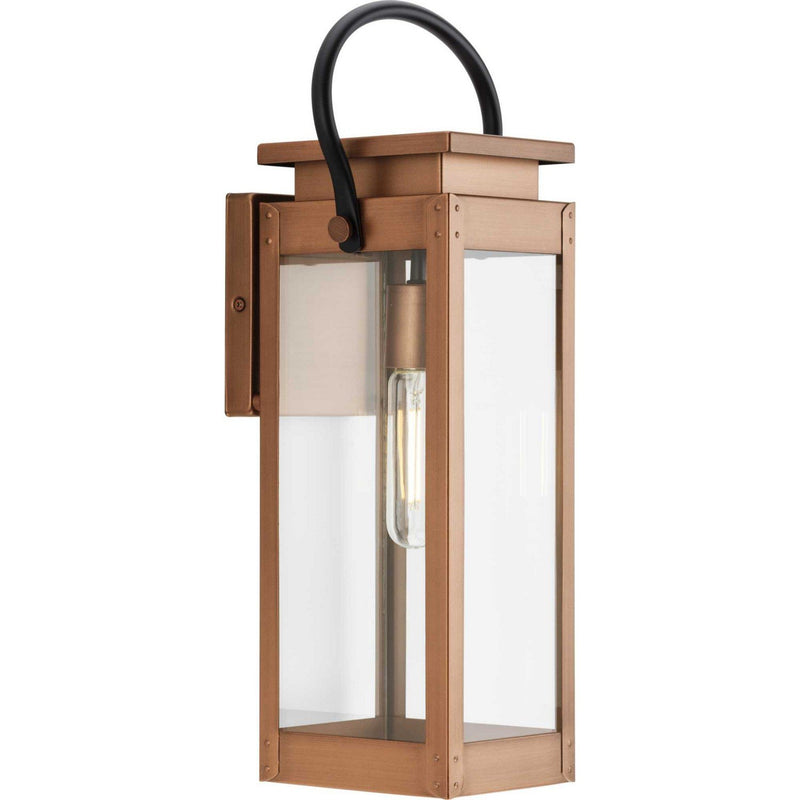 Union Square Medium Outdoor Wall Lantern in Antique Copper