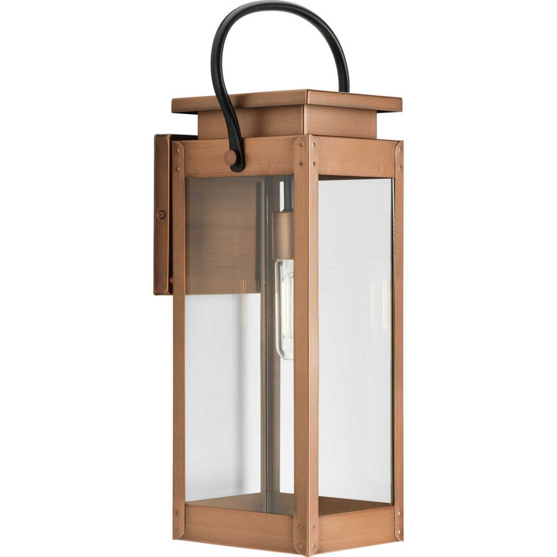 Union Square Large Outdoor Wall Lantern in Antique Copper