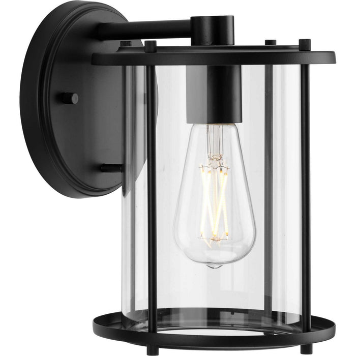 Gunther 1-Light Outdoor Wall Lantern in Matte Black - Lamps Expo