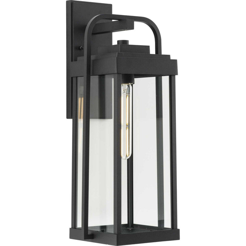 Walcott Large Outdoor Wall Lantern in Black
