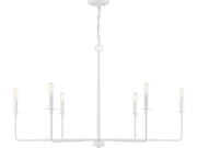 Salerno 6-Light Chandelier in Bisque White