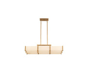 Orleans 5-Light Linear Pendant in Distressed Gold