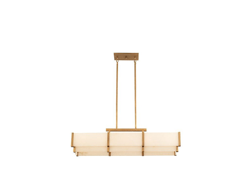 Orleans 5-Light Linear Pendant in Distressed Gold