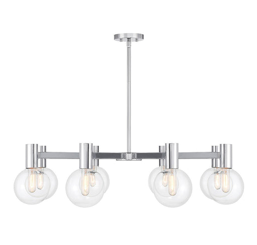 Wright 8-Light Chandelier in Chrome