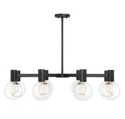 Wright 8-Light Chandelier in Matte Black
