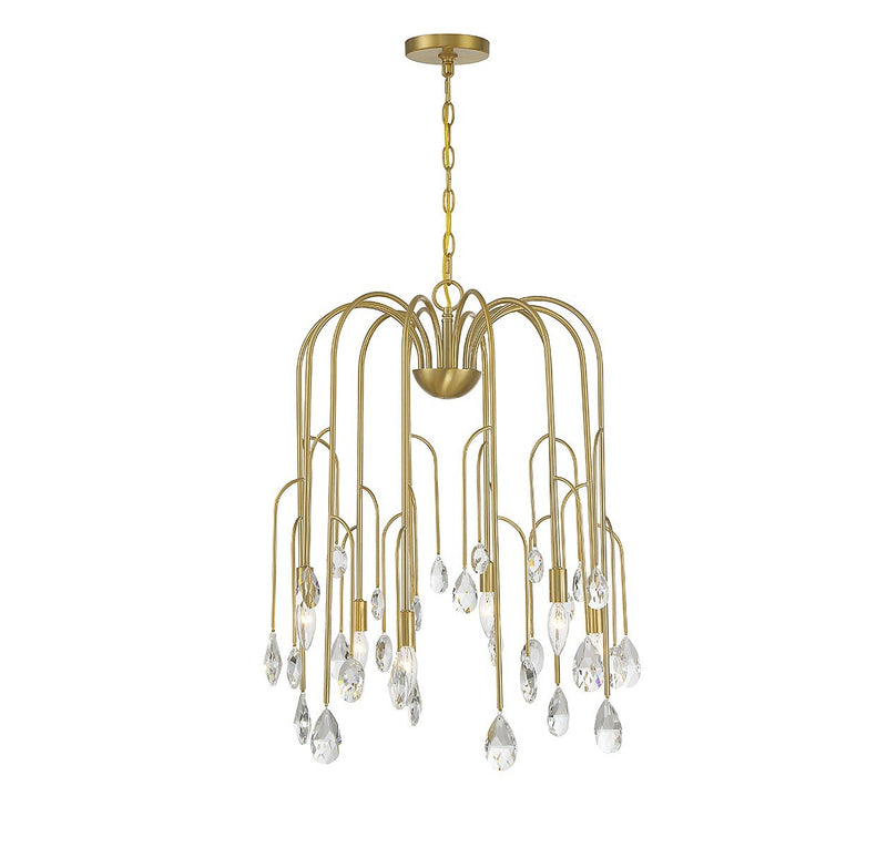 Anholt 6-Light Chandelier in Noble Brass