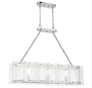 Genry 3-Light Linear Pendant in Polished Nickel