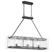 Genry 3-Light Linear Pendant in Matte Black