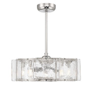 Genry 26.5" Fan D'Lier in Polished Nickel