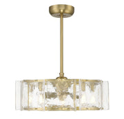 Genry 26.5" Fan D'Lier in Warm Brass