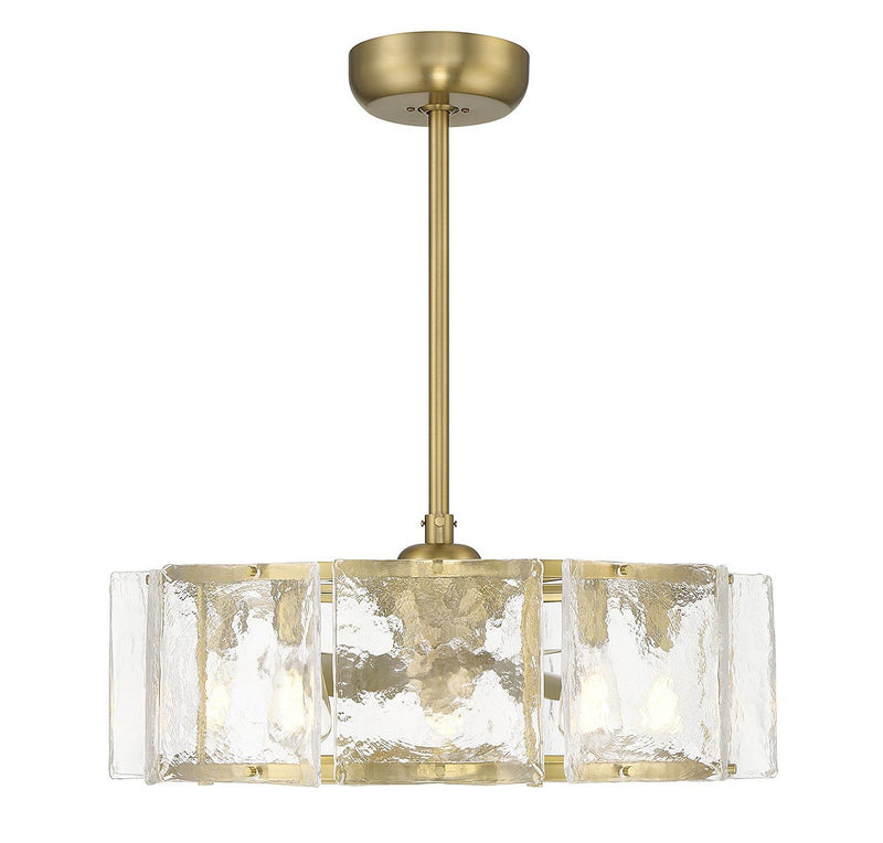Genry 26.5" Fan D'Lier in Warm Brass