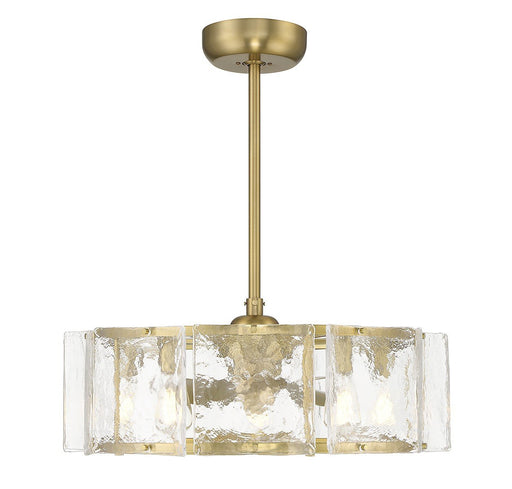 Genry 26.5" Fan D'Lier in Warm Brass