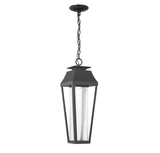 Brookline Outdoor Lantern Pendant in Matte Black