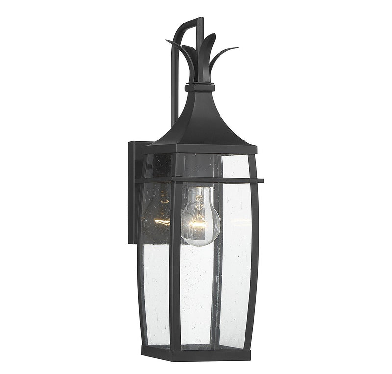 Montpelier Outdoor Wall Lantern in Matte Black