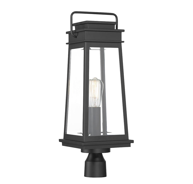 Boone Outdoor Post Light in Matte Black