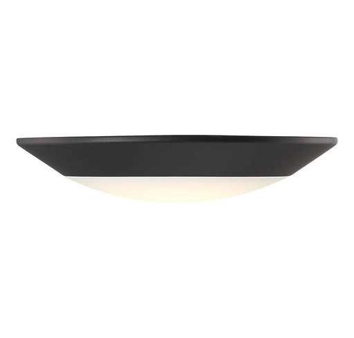 6" LED Disc Flush Mount in Matte Black