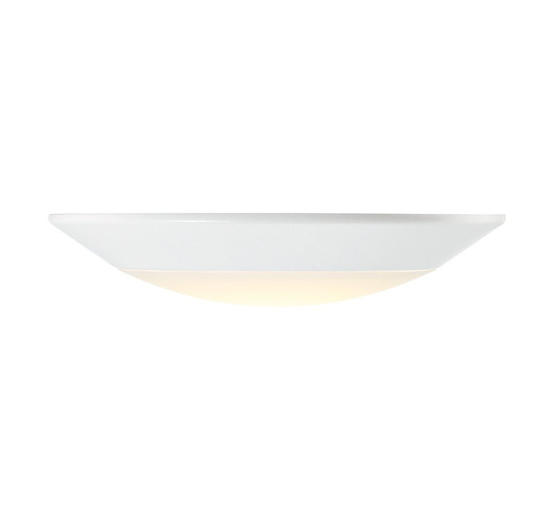 6" LED Disc Flush Mount in White