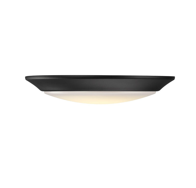 7.5" LED Disc Flush Mount in Matte Black