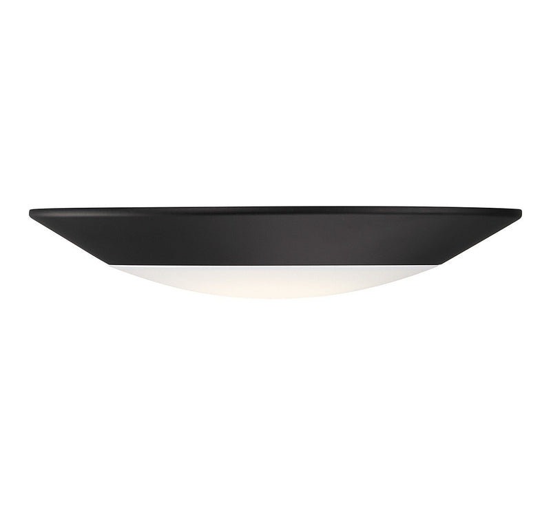 7.5" Color-Selectable LED Disc Flush Mount in Matte Black