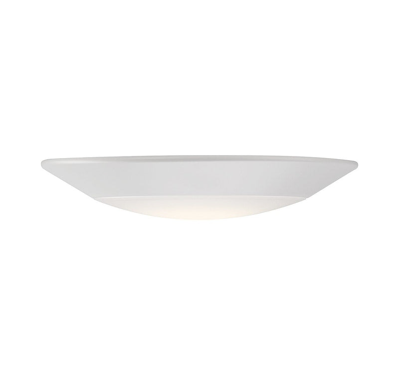 7.5" Color-Selectable LED Disc Flush Mount in White