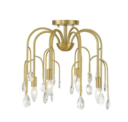 Anholt 4-Light Convertible Chandelier in Noble Brass