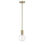 Wright Mini Pendant in Warm Brass