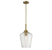 Carlton Pendant in Warm Brass