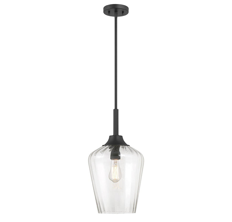 Carlton Pendant in Matte Black