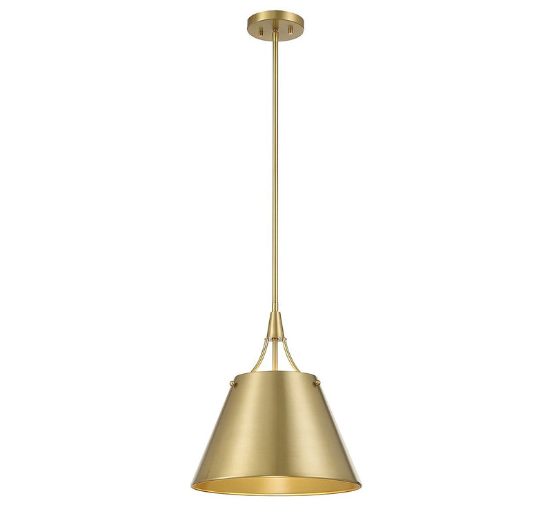 Willis Pendant in Warm Brass