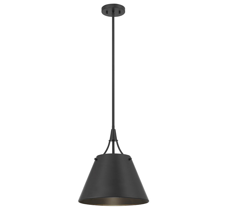 Willis Pendant in Matte Black
