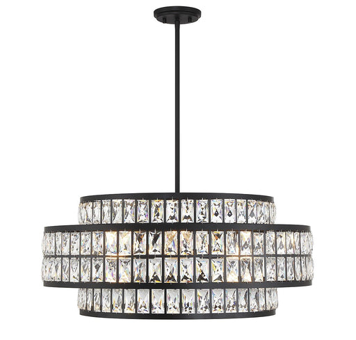 Renzo 6-Light Drum Pendant in Matte Black
