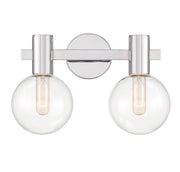 Wright 2-Light Bath Vanity Light in Chrome