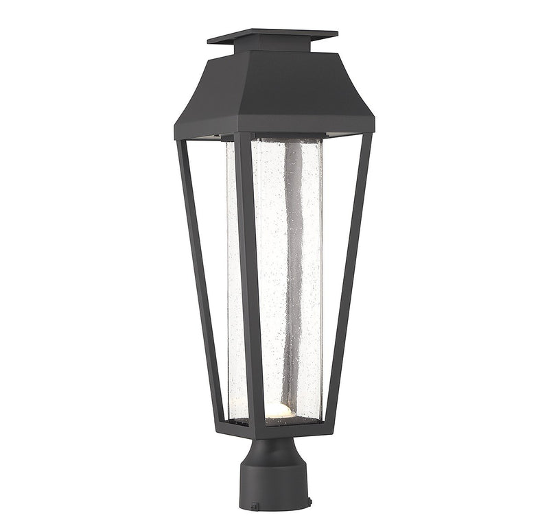 Brookline Outdoor Post Light in Matte Black