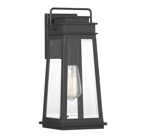 Boone Small Outdoor Wall Lantern in Matte Black