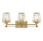 Garnet 3-Light Bath Vanity Light in Warm Brass