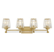 Garnet 4-Light Bath Vanity Light in Warm Brass