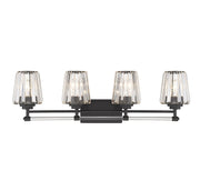 Garnet 4-Light Bath Vanity Light in Matte Black