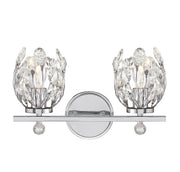 Moreno 2-Light Bath Vanity Light in Chrome