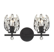 Moreno 2-Light Bath Vanity Light in Matte Black
