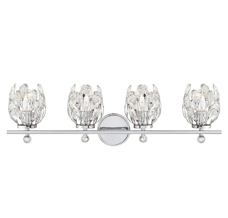 Moreno 4-Light Bath Vanity Light in Chrome