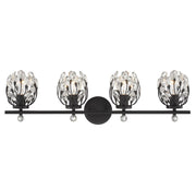 Moreno 4-Light Bath Vanity Light in Matte Black
